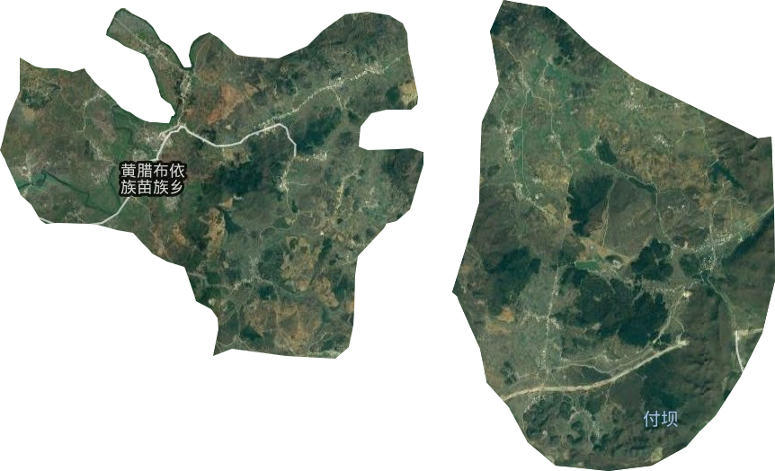 黄腊布依族苗族乡卫星图