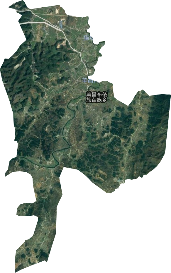羊昌布依族苗族乡卫星图