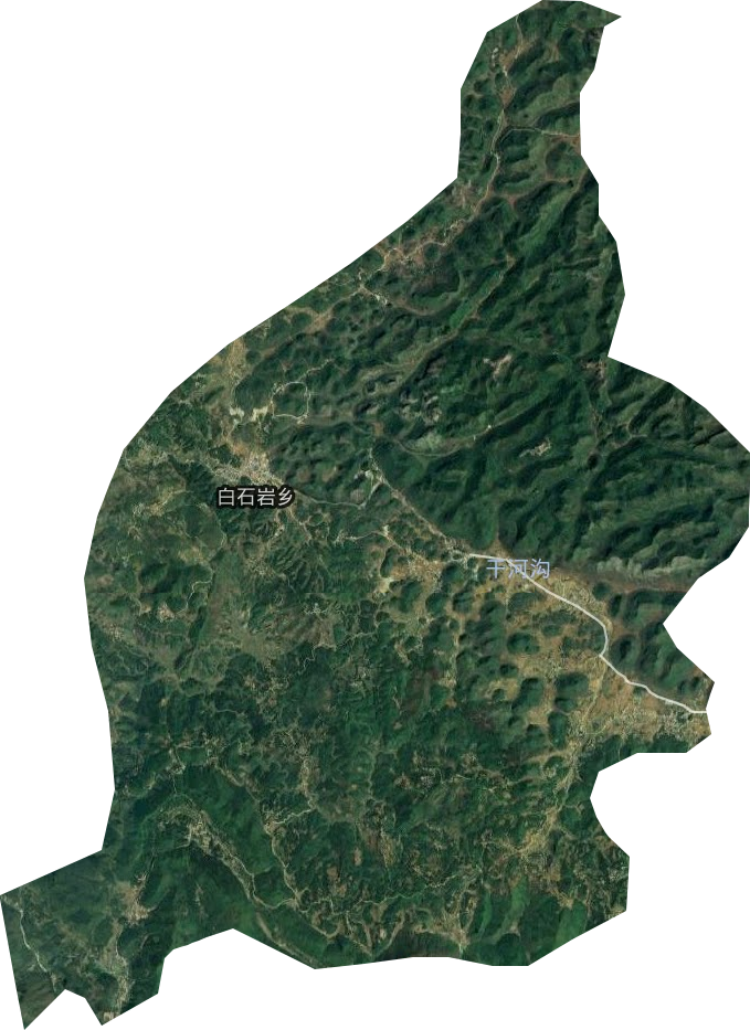 白石岩乡卫星图