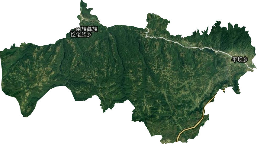 平坝镇卫星图