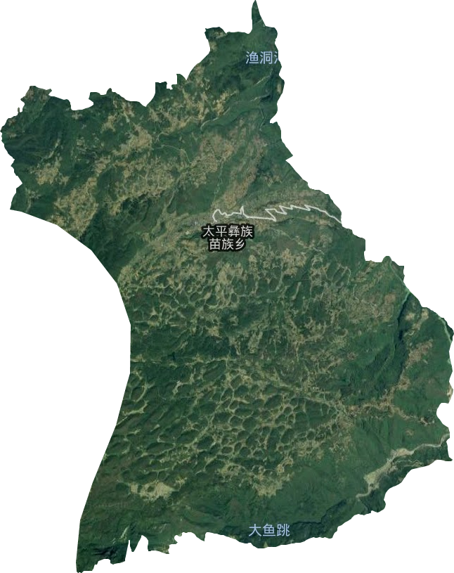 太平彝族苗族乡卫星图