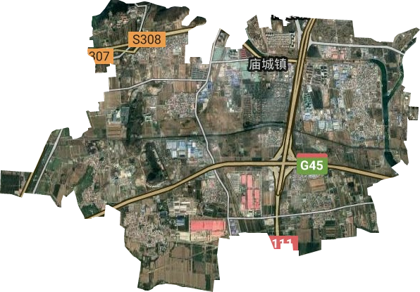 庙城地区办事处卫星图
