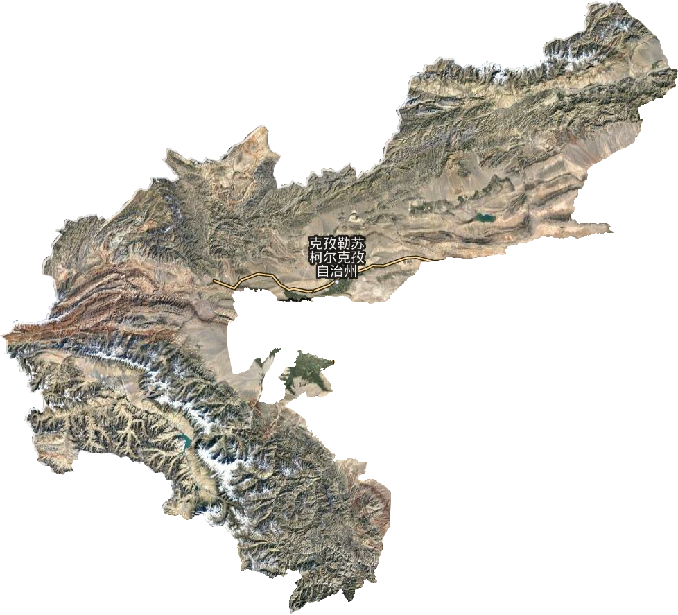 克孜勒苏柯尔克孜自治州卫星图