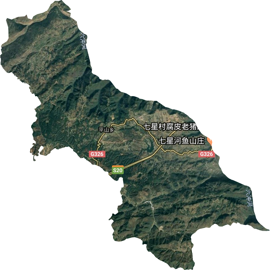平山乡卫星图