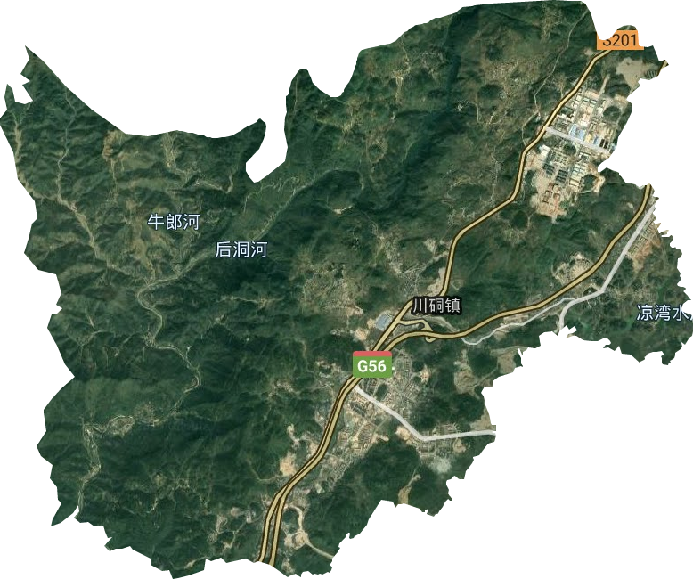 川硐镇卫星图