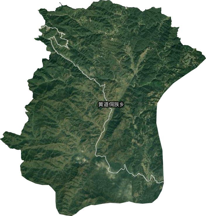 黄道侗族乡卫星图