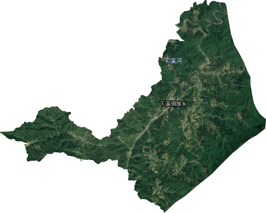 下溪侗族乡卫星图