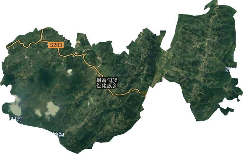 枫香乡卫星图