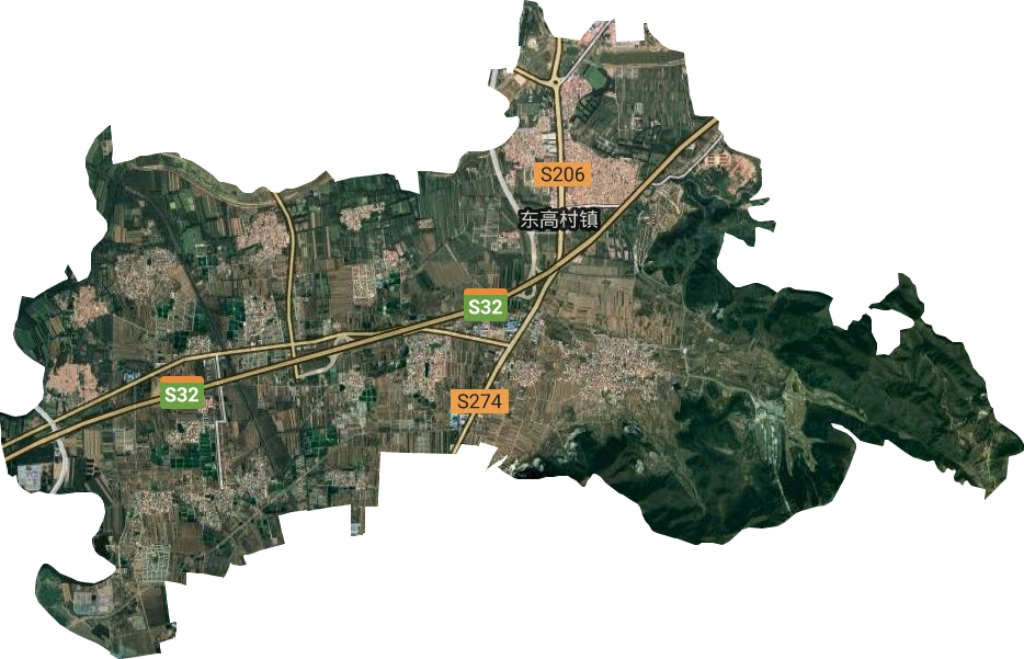 东高村镇卫星图