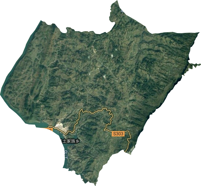 长堡镇卫星图