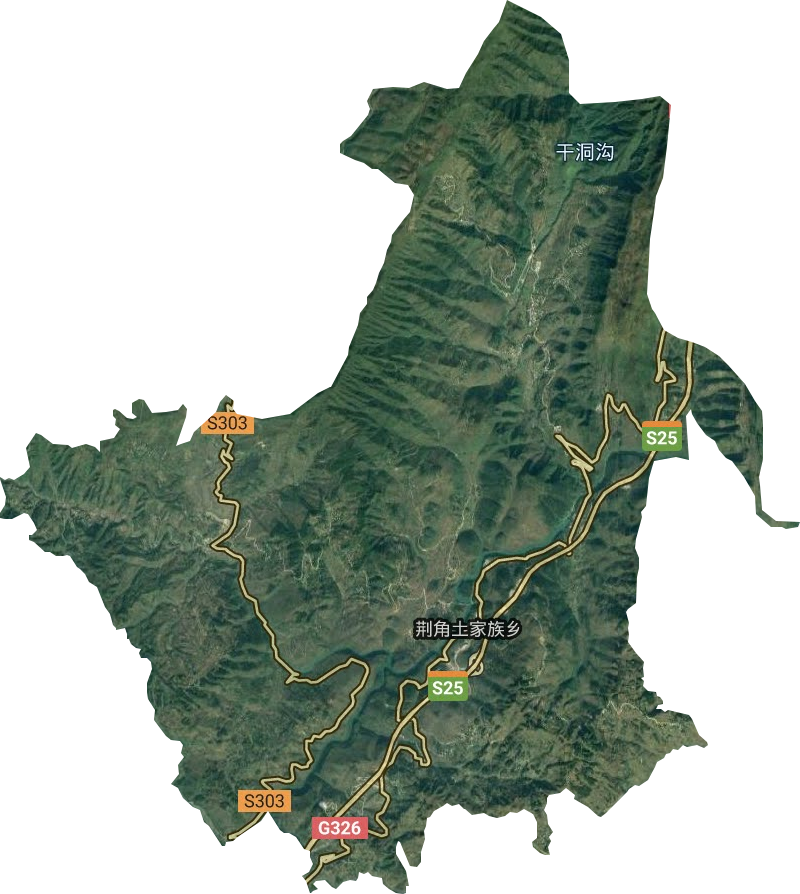 荆角乡卫星图