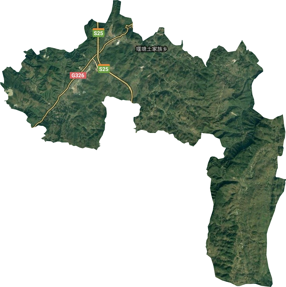 堰塘乡卫星图