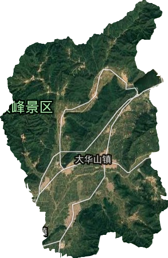 大华山镇卫星图