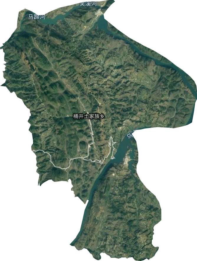 桶井乡卫星图