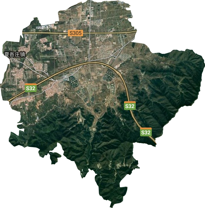 夏各庄镇卫星图