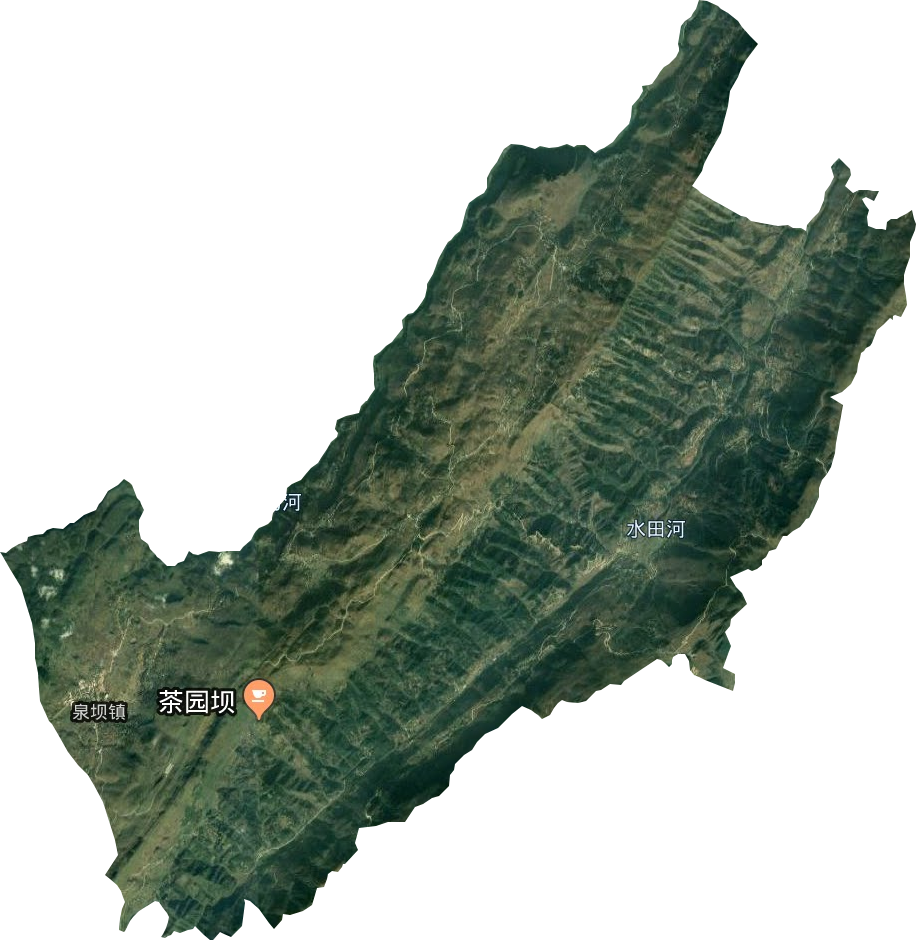 泉坝乡卫星图