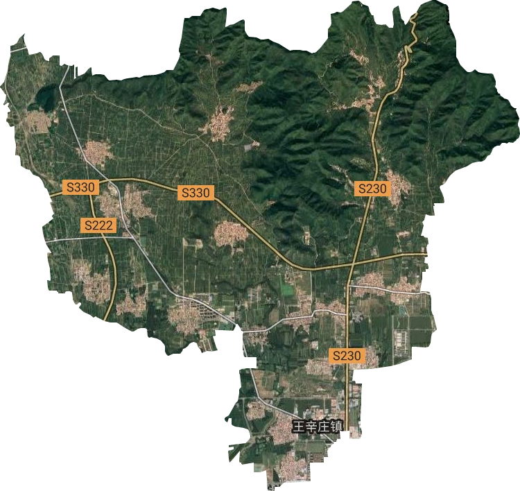王辛庄镇卫星图