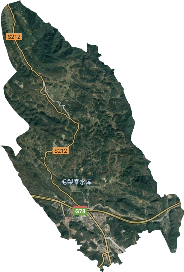 木贾街道卫星图