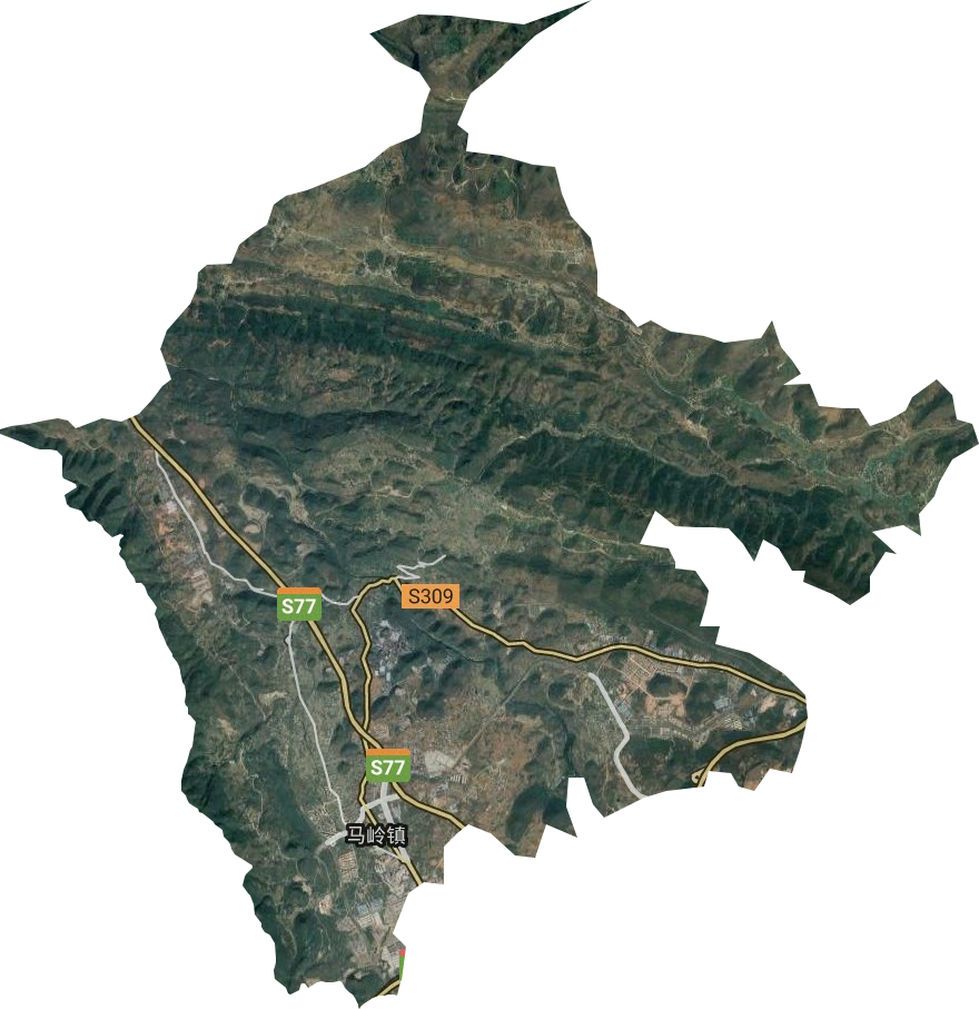 马岭镇卫星图