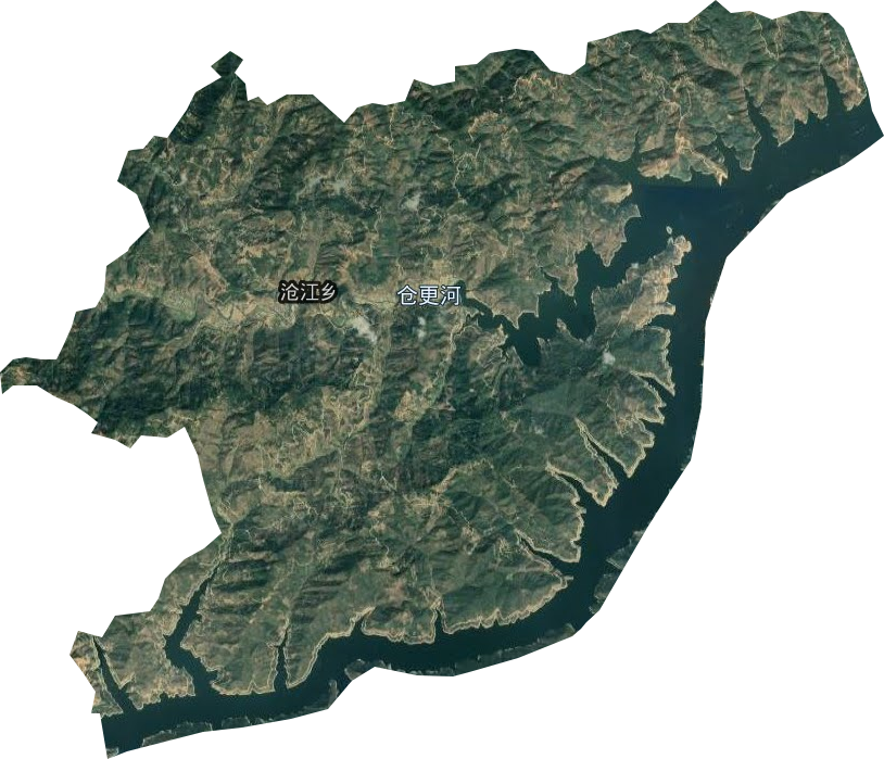 沧江乡卫星图