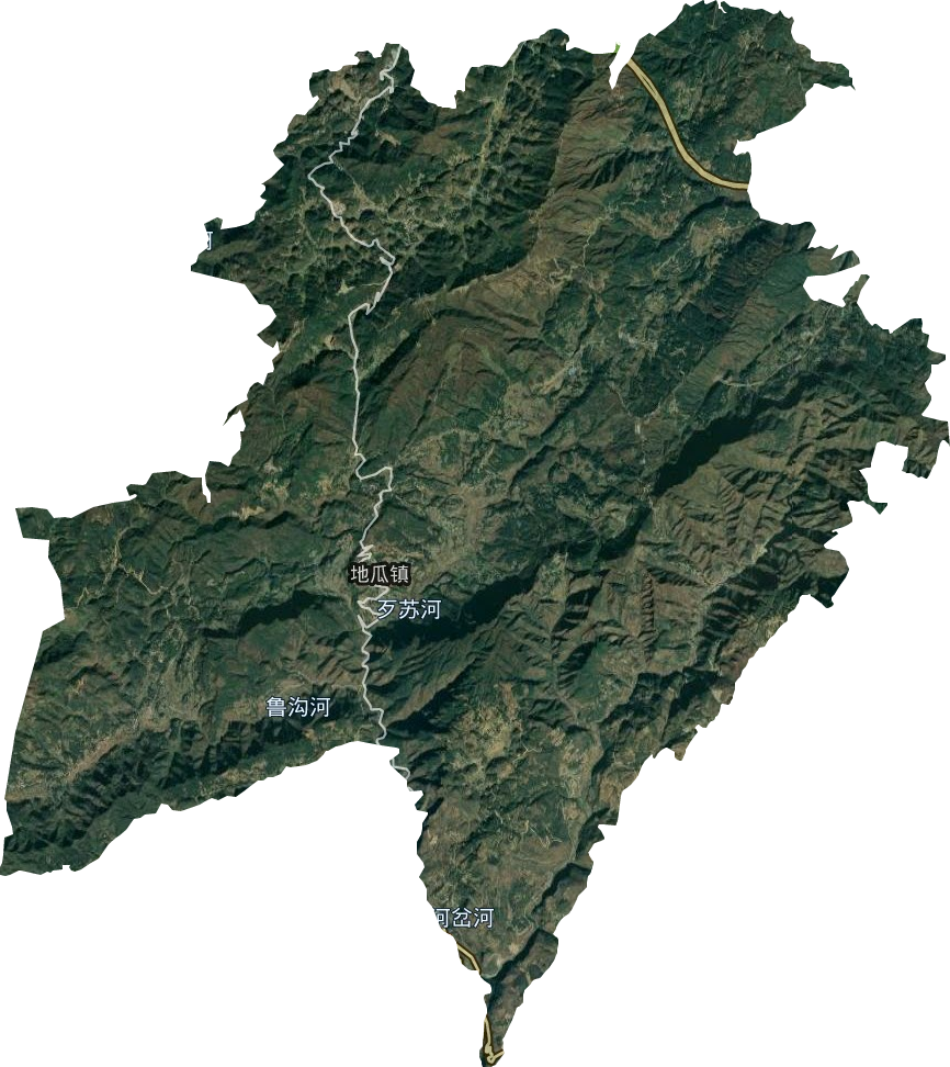 地瓜镇卫星图