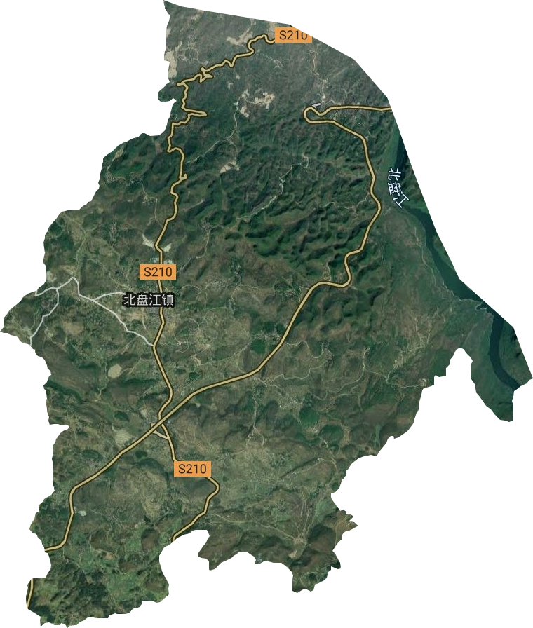 北盘江镇卫星图