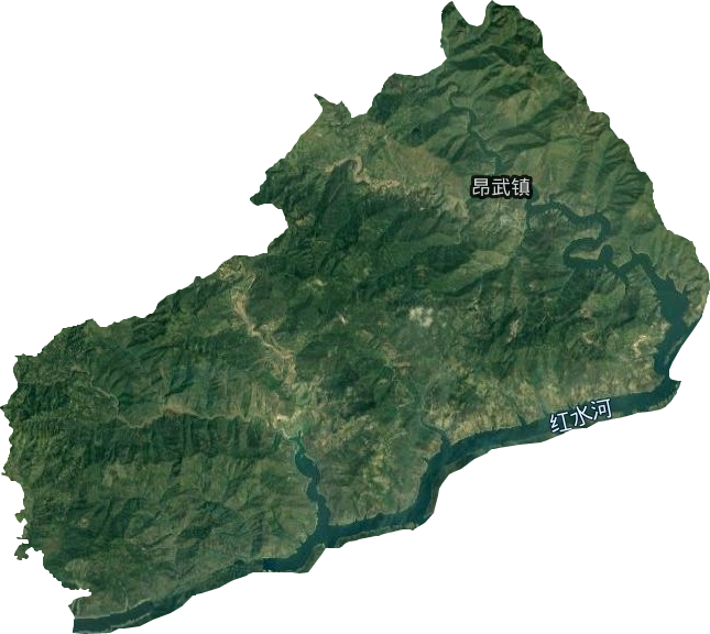 昂武乡卫星图