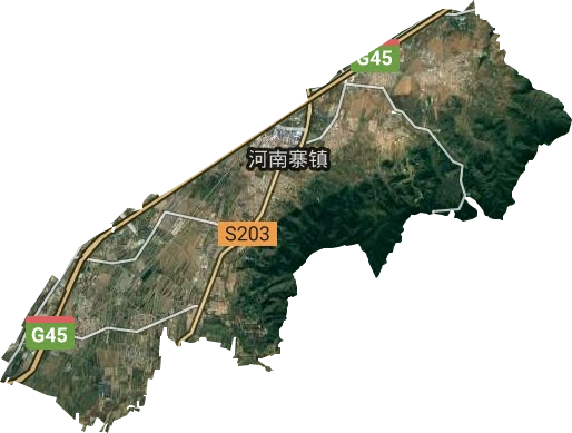 河南寨镇卫星图