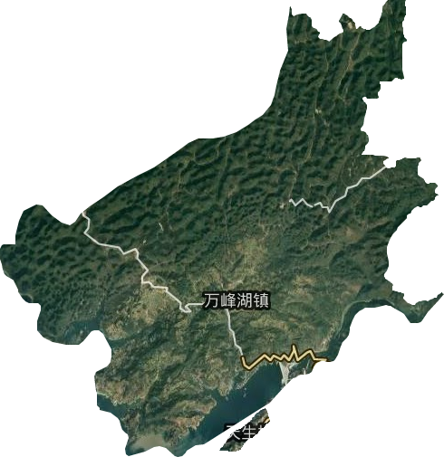万峰湖镇卫星图