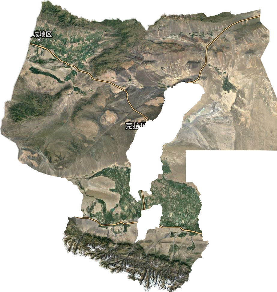 塔城地区卫星图