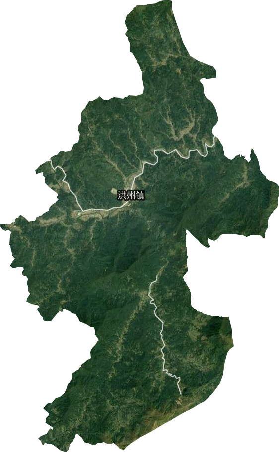 洪州镇卫星图