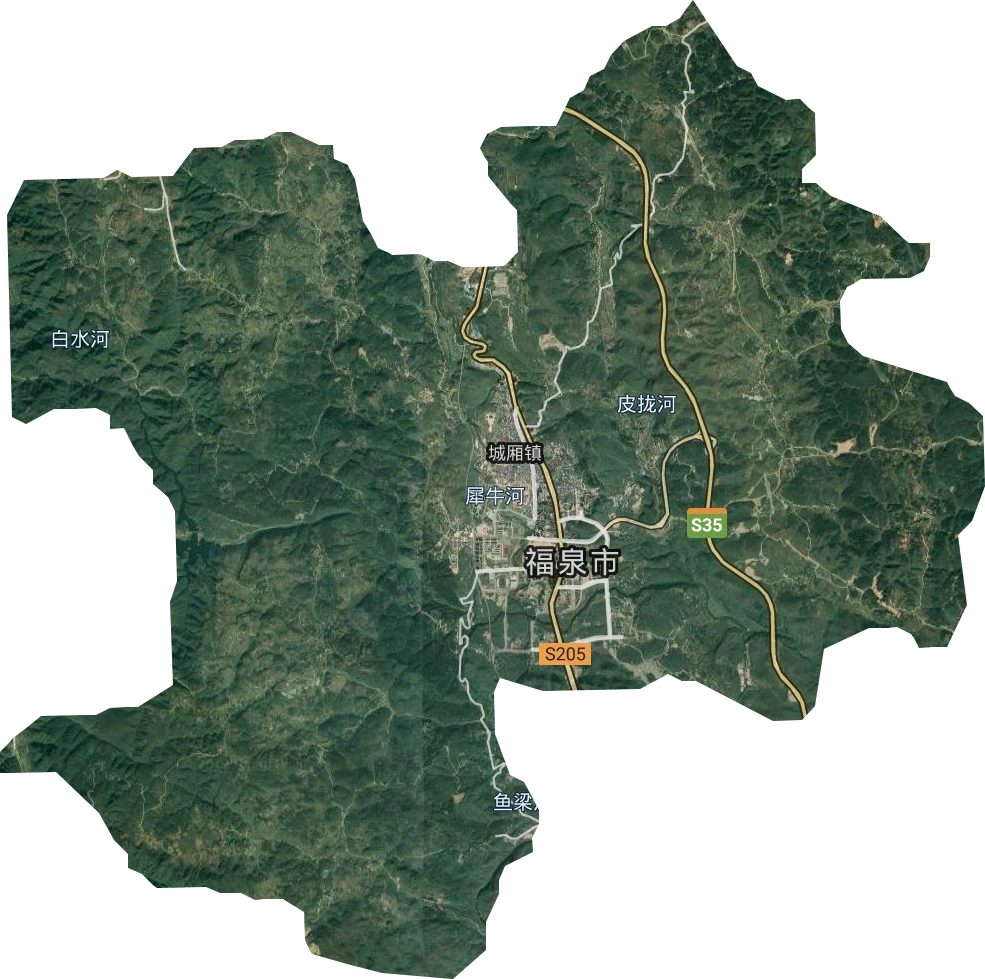 城厢镇卫星图