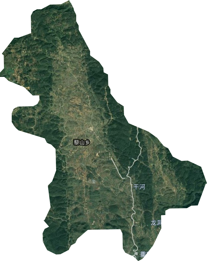 藜山乡卫星图
