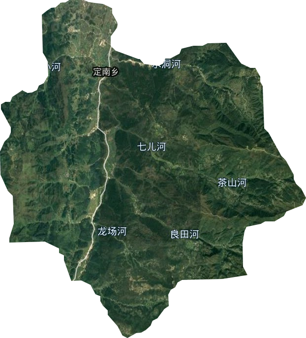 定南乡卫星图