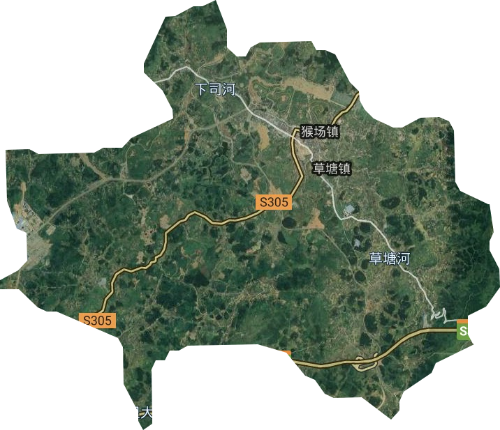 草塘镇卫星图