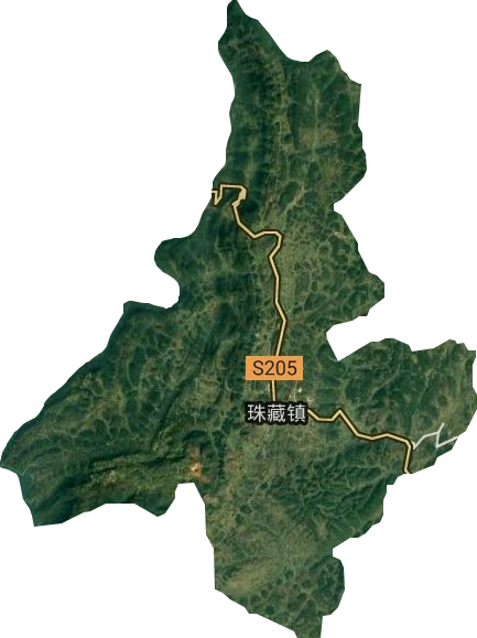 珠藏镇卫星图