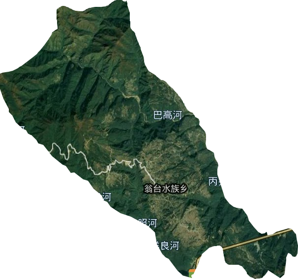 水族乡卫星图