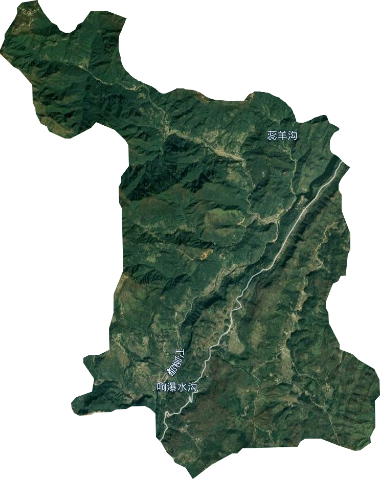 水岩乡卫星图