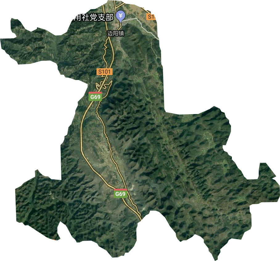 边阳镇卫星图
