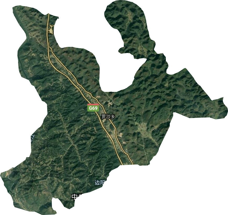 罗沙乡卫星图