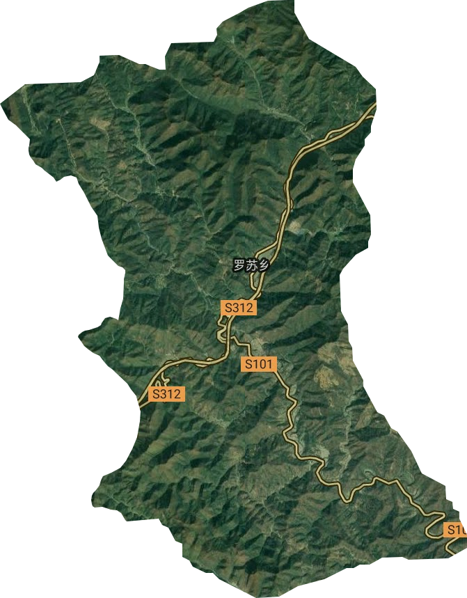 罗苏乡卫星图