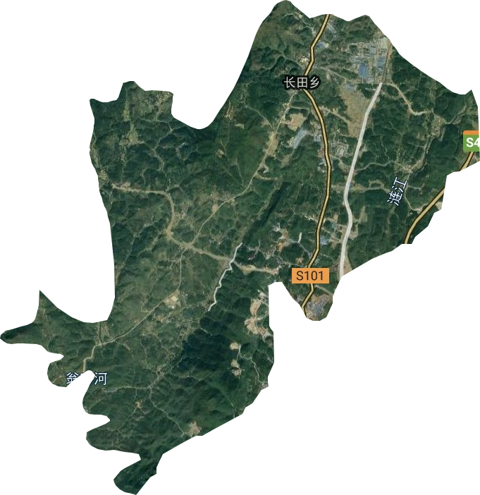 长田乡卫星图