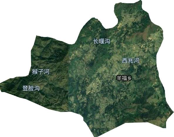 羊福乡卫星图