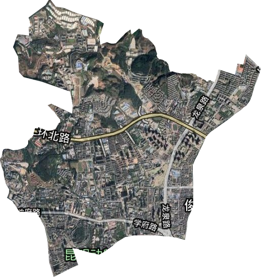 莲华街道卫星图