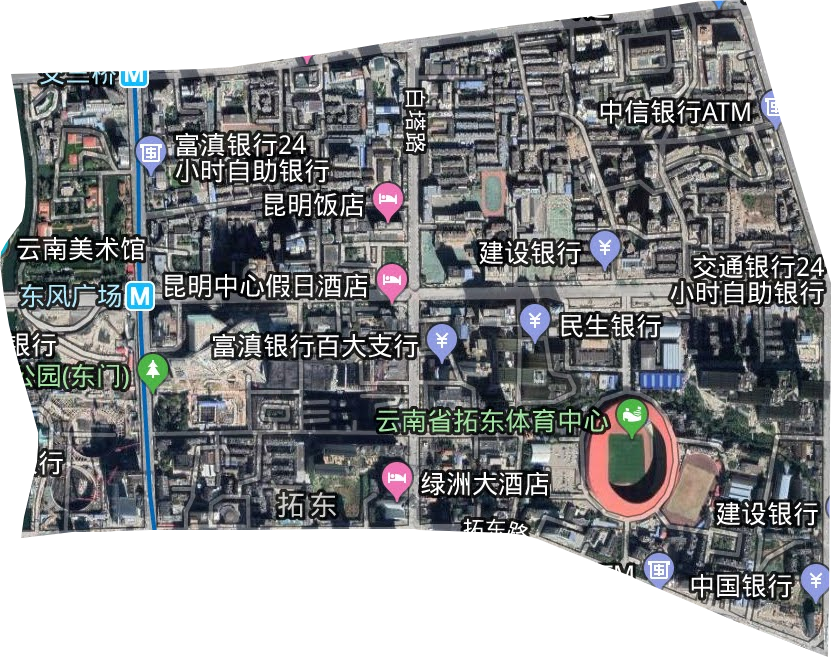 拓东街道卫星图