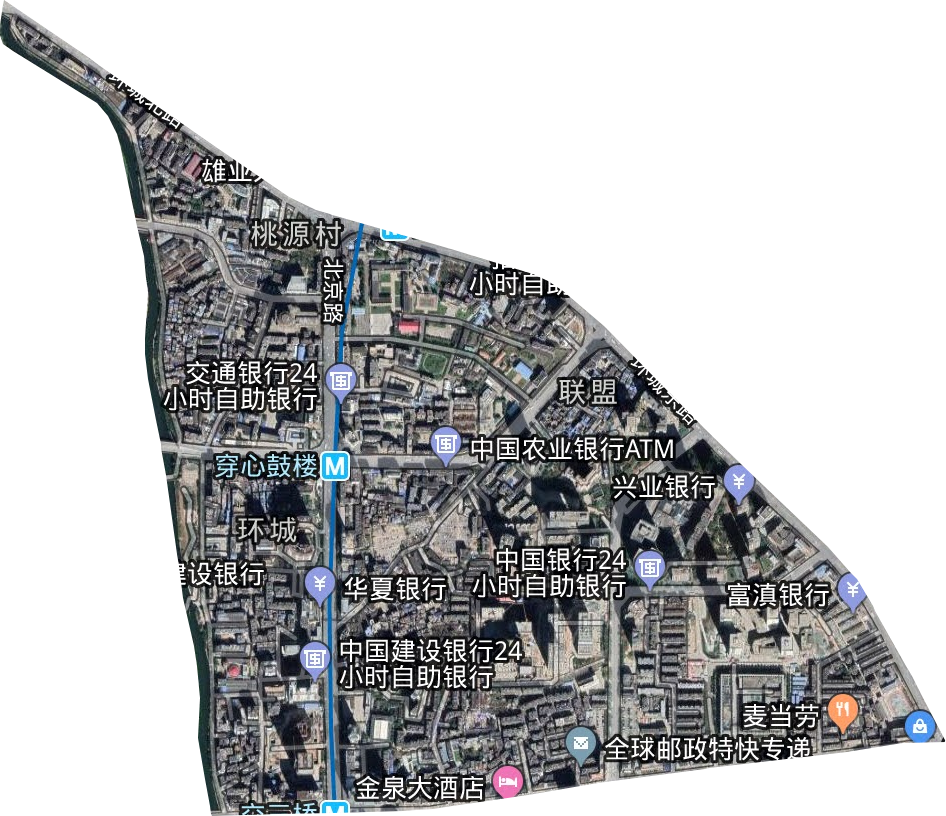 鼓楼街道卫星图