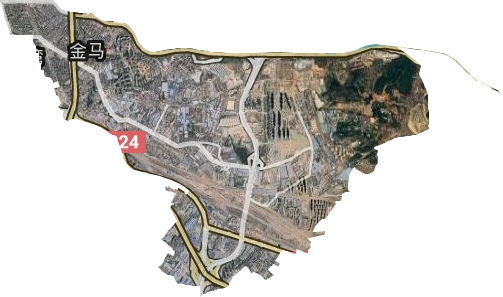 金马街道卫星图