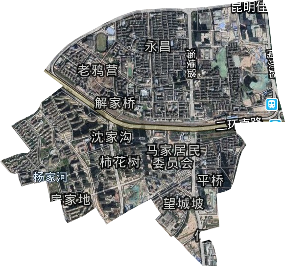 永昌街道卫星图