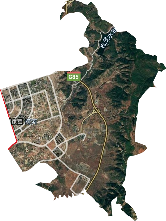 吴家营街道卫星图