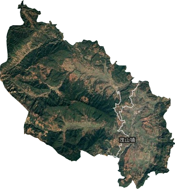 茂山镇卫星图